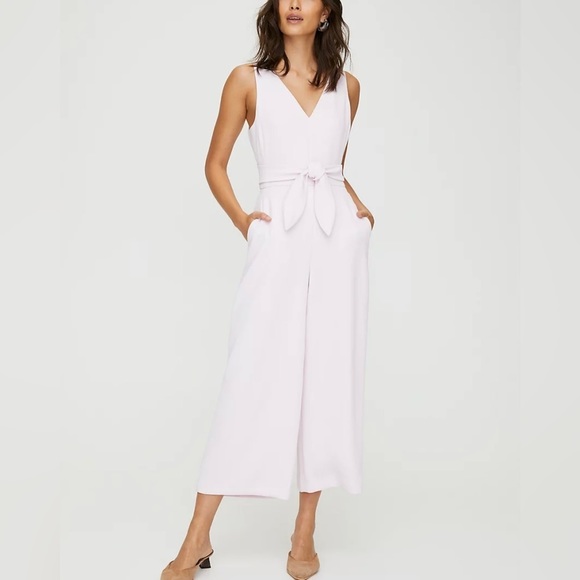 Wilfred Pants - ARITZIA Wilfred Écoulement V Jumpsuit in Light Pink